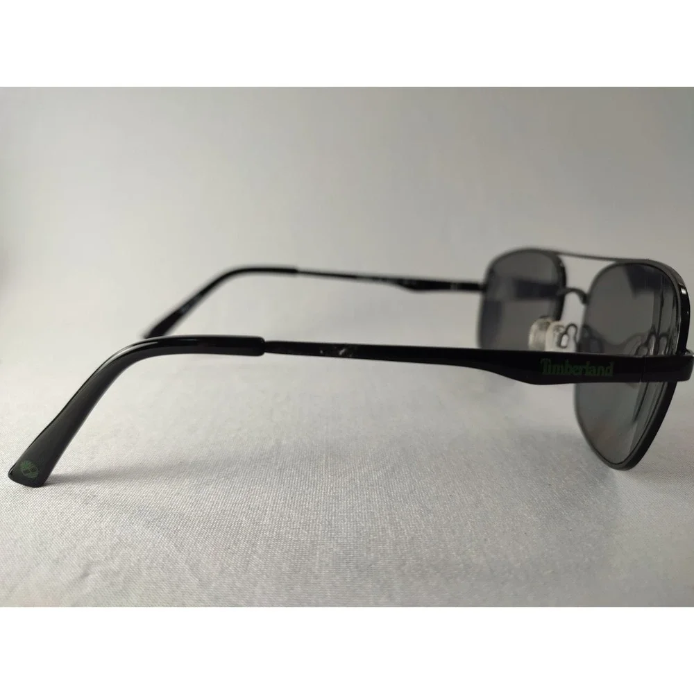 Timberland TU00023 01A Navigator Sunglasses Matte Black Grey Lens 58-17-145